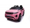 Auto Macchina Elettrica Range Rover Evoque 12V RUOTE IN GOMMA per Bambini porte apribili Con telecomando Full accessori (ROSA)
