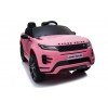 Auto Macchina Elettrica Range Rover Evoque 12V RUOTE IN GOMMA per Bambini porte apribili Con telecomando Full accessori (ROSA)