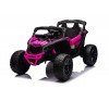 Auto Macchina Elettrica per Bambini 24V UTV CAN AM MAVERICK  Telecomando 2 Motori da 200W Porte Apribili Fucsia