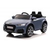 Auto Macchina Elettrica per Bambini 12V Audi TT RS 6 Sedile Pelle con Telecomando Grigio Blue