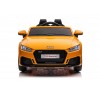 Auto Macchina Elettrica per Bambini 12V Audi TT RS 6 Sedile Pelle con Telecomando Giallo