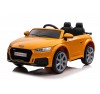 Auto Macchina Elettrica per Bambini 12V Audi TT RS 6 Sedile Pelle con Telecomando Giallo