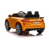 Auto Macchina Elettrica per Bambini 12V Audi TT RS 6 Sedile Pelle con Telecomando Giallo