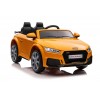 Auto Macchina Elettrica per Bambini 12V Audi TT RS 6 Sedile Pelle con Telecomando Giallo