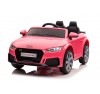 Auto Macchina Elettrica per Bambini 12V Audi TT RS 6 Sedile Pelle con Telecomando Rosa