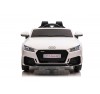 Auto Macchina Elettrica per Bambini 12V Audi TT RS 6 Sedile Pelle con Telecomando Bianca