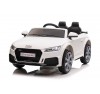 Auto Macchina Elettrica per Bambini 12V Audi TT RS 6 Sedile Pelle con Telecomando Bianca