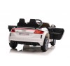 Auto Macchina Elettrica per Bambini 12V Audi TT RS 6 Sedile Pelle con Telecomando Bianca