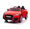 Auto Macchina Elettrica per Bambini 12V Audi TT RS 6 Sedile Pelle con Telecomando Rossa