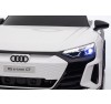 Auto Macchina Elettrica per Bambini 12V Audi RS e-tron GT Sedile Pelle con Telecomando Bianca