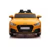 Auto Macchina Elettrica per Bambini 12V Audi TT RS 6 Sedile Pelle con Telecomando Giallo