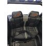Auto Macchina Elettrica Fuoristrada Big Adventure 24V Nera per Bambini 2 Posti RUOTE IN GOMMA Full Optional sedile in pelle telecomando porte apribili