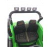 Auto Macchina Elettrica Fuoristrada Big Adventure 24V Verde per Bambini 2 RUOTE IN GOMMA  Posti Full Optional sedile in pelle telecomando porte apribili