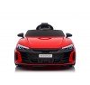 Auto Macchina Elettrica per Bambini 12V Audi RS e-tron GT Sedile Pelle con Telecomando Rossa