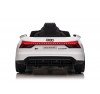 Auto Macchina Elettrica per Bambini 12V Audi RS e-tron GT Sedile Pelle con Telecomando Bianca