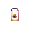 Scivolo Per Bambini Con Altalena Giardino Esterni Interno Multifunzione Con Canestro H122 X L186 X L155 PartyPink