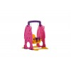 Scivolo Per Bambini Con Altalena Giardino Esterni Interno Multifunzione Con Canestro H122 X L186 X L155 PartyPink