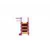 Scivolo Per bambini Esterni Interno Giardino Con Basket Multifunzione H114 X L159 X L77 BabyPink Alta Resistenza Eco-Friendly 