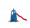 Scivolo per Bambini Giardino Esterni Interno BlueFun Multifunzione con canestro uscita Soft H105 x L159 x L77 