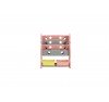 Scaffale per Giocattoli Portagiochi Mobiletto Multi Ripiano per Bambini con ceste H88 x L77x P36