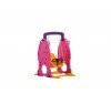 Scivolo Per Bambini Con Altalena Giardino Esterni Interno Multifunzione Con Canestro H122 X L186 X L155 PartyPink