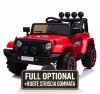 Auto Macchina Elettrica per Bambini Fuoristrada Adventure 12V MP3 Led con Telecomando Full Optional Sedili in Pelle