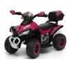 Quad Elettrico Per Bambini Racer  Rosa con luci suoni Mp3  bauletto marcia avanti indietro e accellelratore