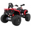 Super Quad elettrico Maverick per Bambini 12V doppio motore Full optional con Ammortozzatori Bianco Nero/rosso