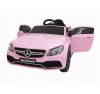 Auto Elettrica per Bambini 12V Mercedes C63 AMG Rosa Porte Apribili con telecomando