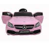 Auto Elettrica per Bambini 12V Mercedes C63 AMG Rosa Porte Apribili con telecomando