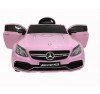 Auto Elettrica per Bambini 12V Mercedes C63 AMG Rosa Porte Apribili con telecomando