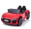 Auto Macchina Elettrica 12V Audi R8 Spyder per Bambini Led MP3 con Telecomando Sedile in pelle Rossa