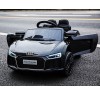 Auto Macchina Elettrica 12V Audi R8 Spyder per Bambini Led MP3 con Telecomando Sedile in pelle Nera