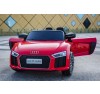 Auto Macchina Elettrica 12V Audi R8 Spyder per Bambini Led MP3 con Telecomando Sedile in pelle Rossa