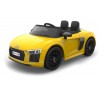 Auto Macchina Elettrica 12V Audi  R8 Spyder per Bambini Led MP3 con Telecomando Sedile in pelle Gialla