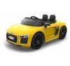 Auto Macchina Elettrica 12V Audi  R8 Spyder per Bambini Led MP3 con Telecomando Sedile in pelle Gialla
