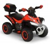 Quad Elettrico Per Bambini Racer Rosso con luci suoni Mp3  bauletto marcia avanti indietro e accellelratore