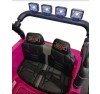 Auto Macchina Elettrica Fuoristrada Big Adventure 24V Rosa per Bambini 2 RUOTE IN GOMMA Posti Full Optional sedile in pelle telecomando porte apribili