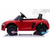 Auto Macchina Elettrica 12V Audi R8 Spyder per Bambini Led MP3 con Telecomando Sedile in pelle Rossa