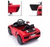 Auto Macchina Elettrica 12V Audi R8 Spyder per Bambini Led MP3 con Telecomando Sedile in pelle Rossa