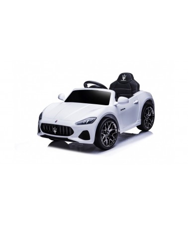 MACCHINA ELETTRICA PER BAMBINI 12V MASERATI GRANCABRIO BIANCA CON SEDILE IN PELLE TELECOMANDO PORTE APRIBILI LED E SUONI MP3 Toyscar Hoverboard Macchine elettriche Eco Scooter