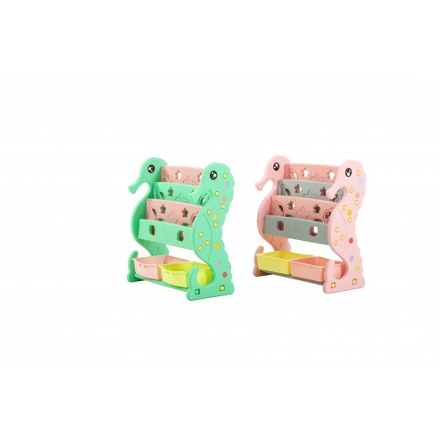 Cocoarm Cesti Portagiochi Scaffale Porta Giocattoli per Bambini con maneggiare Organizzatore Portagioccatoli Scaffale Scaffale Porta Giocattoli per Bambini 64x60x28cm 