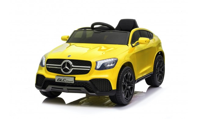 Auto Macchina Elettrica per Bambini 12V Mercedes GLC Coupè Concept con telecomando Gialla