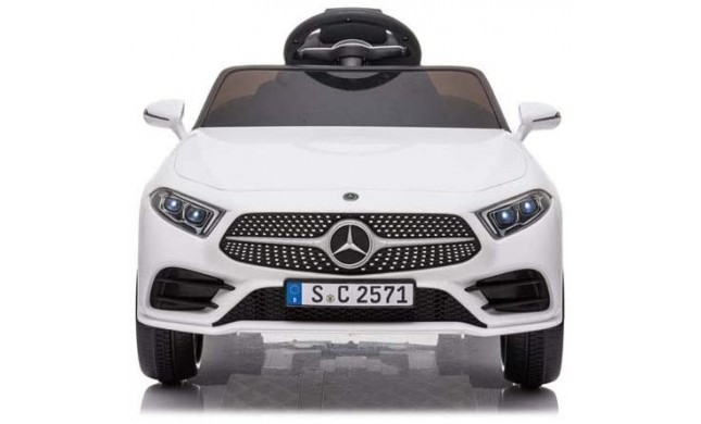 Auto Macchina Elettrica per Bambini 12V Mercedes CLS 350 AMG con Sedile in Pelle Telecomando 2.4 GHz Porte Apribili e MP3