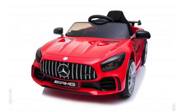 Auto Macchina Elettrica per Bambini Mercedes AMG GTR 12V Porte Apribili Full Optional con telecomando Rosso