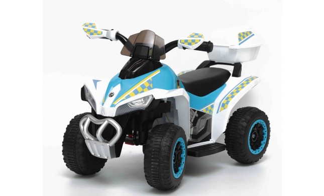 Quad Elettrico Per Bambini Racer Sport con luci suoni Mp3  bauletto marcia avanti indietro e accellelratore