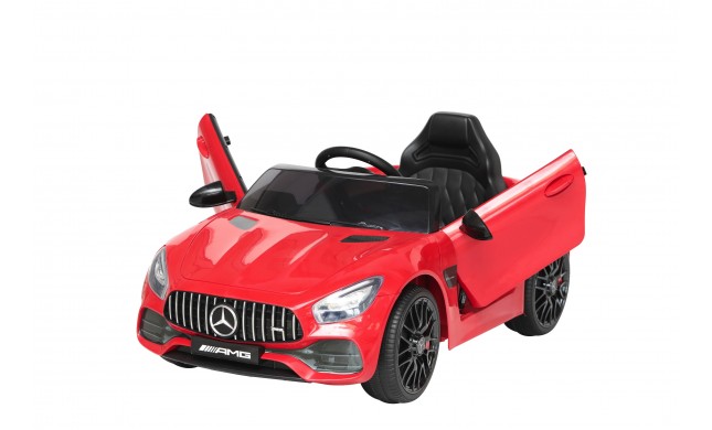 Auto Macchina Elettrica per Bambini Mercedes AMG GT 12V Porte Apribili Full Optional con telecomando Rossa