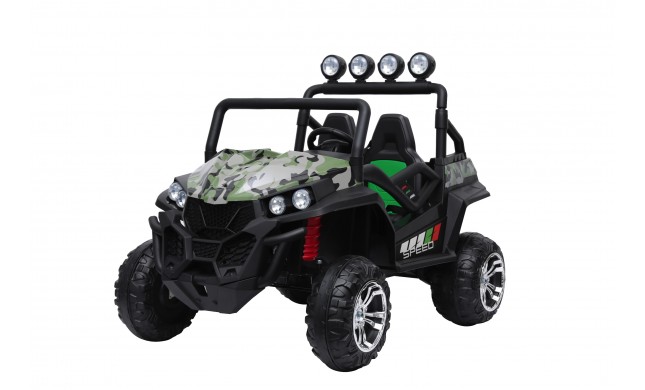 Auto Macchina Elettrica New Polar 24V Militare per Bambini 2 Posti Full Optional Sedile Regolabile E telecomando 