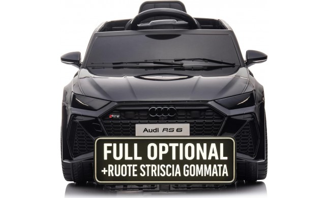 Auto Macchina Elettrica per Bambini 12V Audi RS 6 Sedile Pelle con Telecomando 