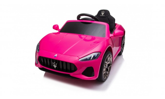 Macchina Elettrica per Bambini 12V Maserati GranCabrio Rosa con sedile in pelle Telecomando Porte apribili Led e suoni Mp3